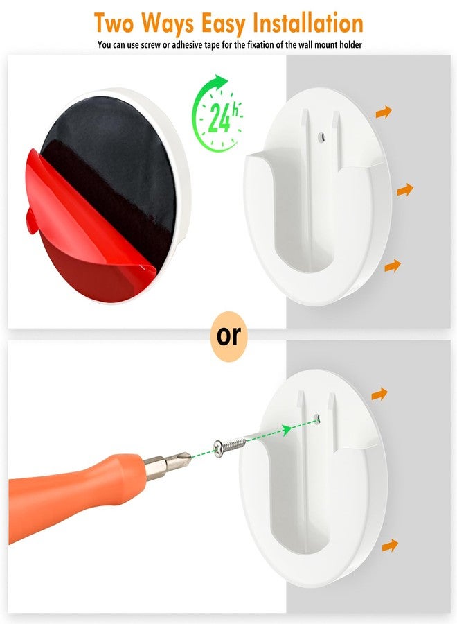 ALERTCAM 2 Pack Adhesive Wall Mount for Indoor Cam(1st Gen and 2nd Gen), Two Ways Easy Installation with Strong Tape and Screws, No Drilling, No Screws, Convenient and Practical Mount by ALERTCAM - Image 5